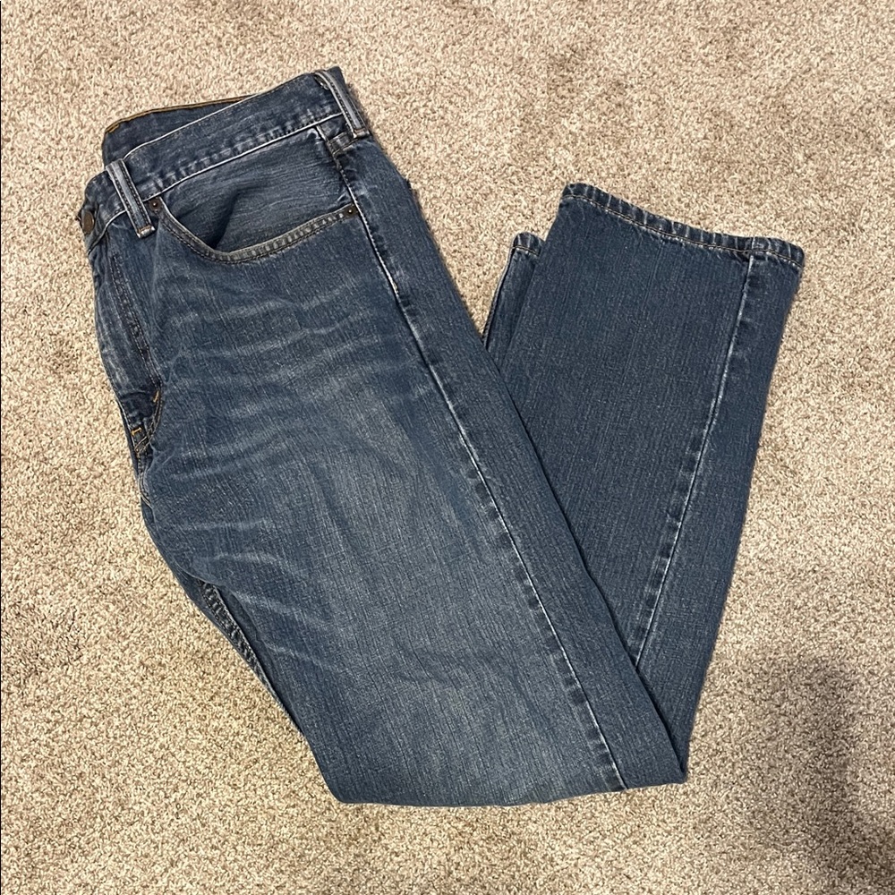 Levi's Dark Blue Straight Jeans 34W x 32 L